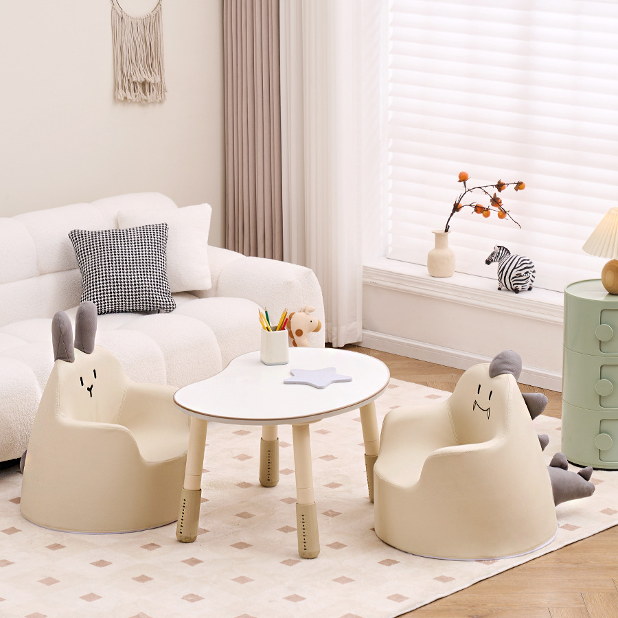Children's Sofa Baby Baby Kindergarten Cartoon Cute Creative Environmentally Friendly Anti-Fall Reading Learning Table and Chair Small Sofa