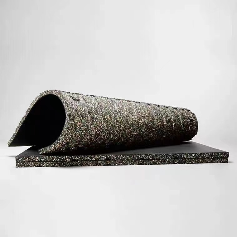 Gym Rubber Floor Mat, Soundproof and Shock-Absorbing Mat, Large Area Silent Rubber Floor Rubber, Shock-Proof and Wear-Resistant