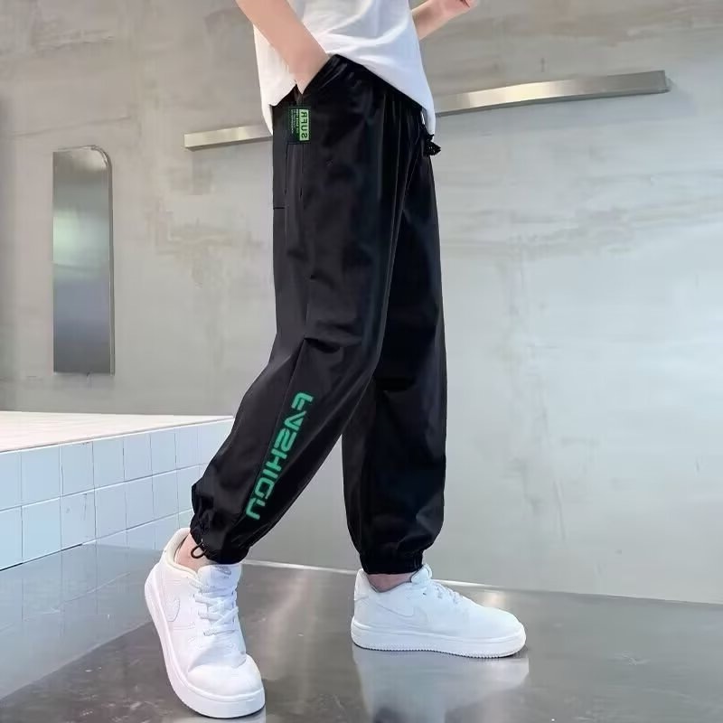 Boys' Pants Summer Ice Silk Children's Quick-drying Pants Big Children's Anti-mosquito Pants Children's Wear Sports Pants Boys Trousers Summer Thin