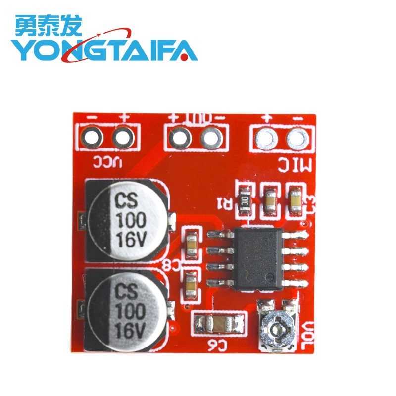 LM386 electret microphone amplifier board microphone pickup module can drive headphones and low-power speakers