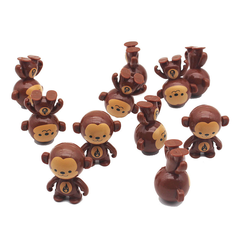 Cartoon Tumbler Rotating Stunt Monkey 45mm Gacha Toy Gift Street Stall Wholesale Creative Hot Selling Nostalgic