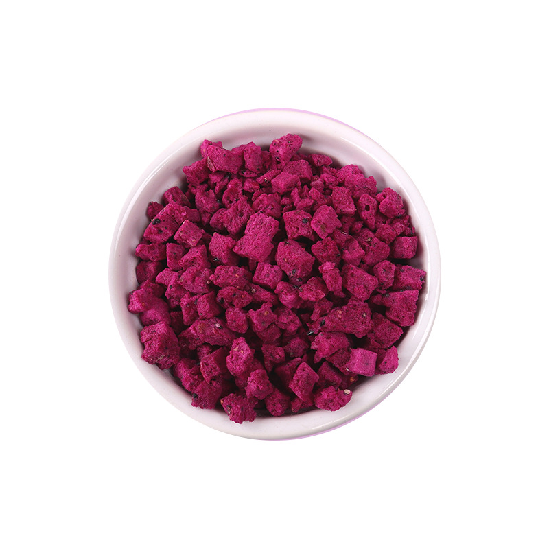 FD freeze-dried pitaya diced manufacturers bulk wholesale pitaya diced baking tea drink snowflake crisp raw materials