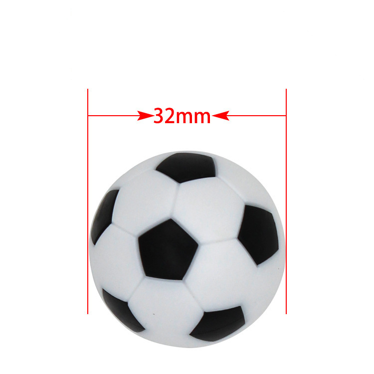 36mm black and white football 6 pcs/pack table football plastic Football/small ball/special ball/accessories football