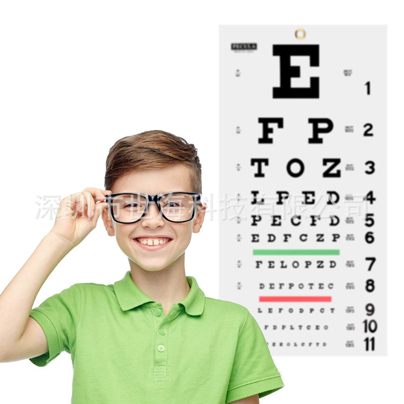 Visual chart standard home children's eye myopia e-word c-type picture cartoon children's test table supply