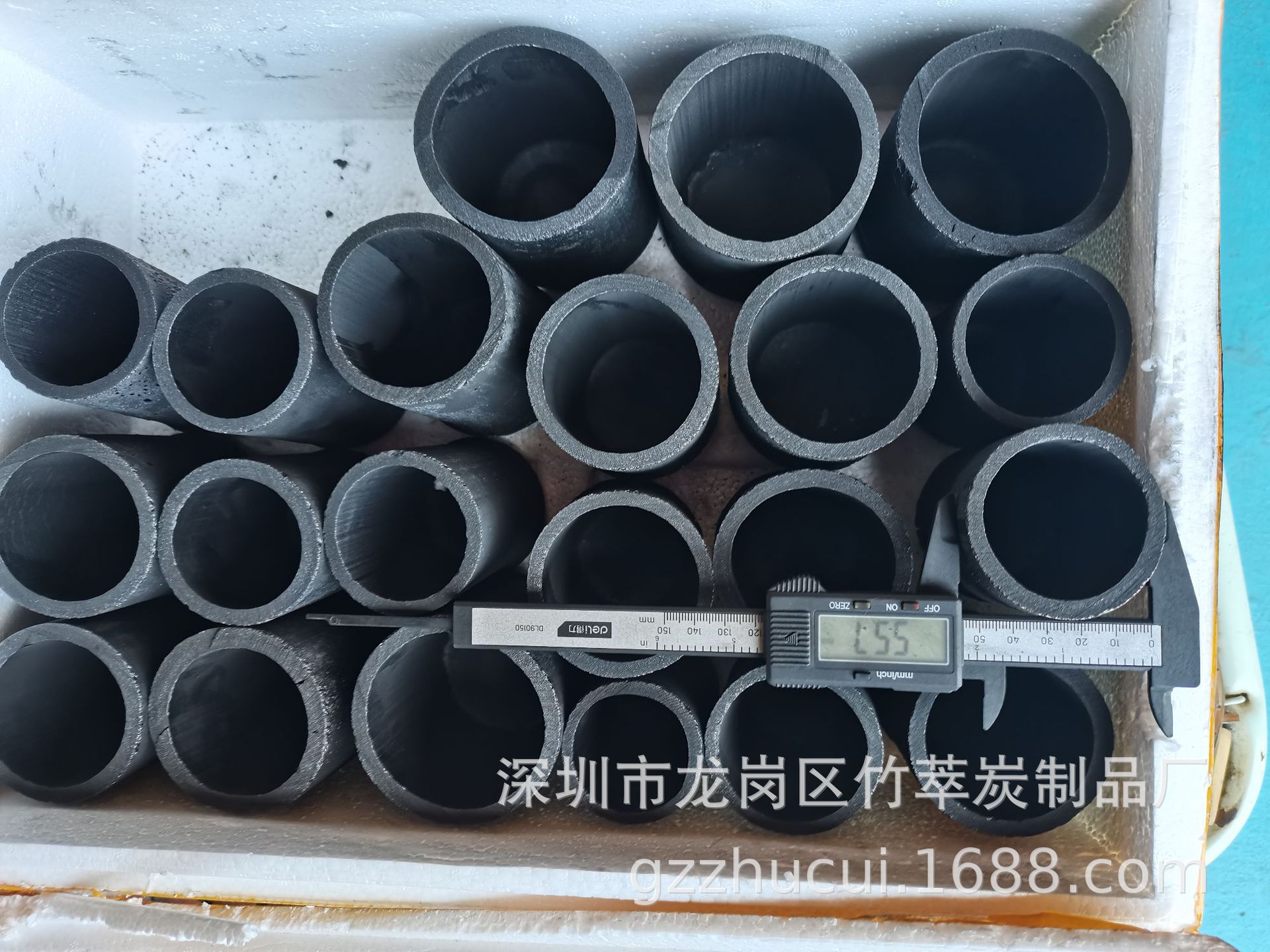 Hotel special hardness bamboo charcoal Cup bamboo charcoal tube hotel cooking bamboo tube dish fish shrimp nest bamboo charcoal Cup