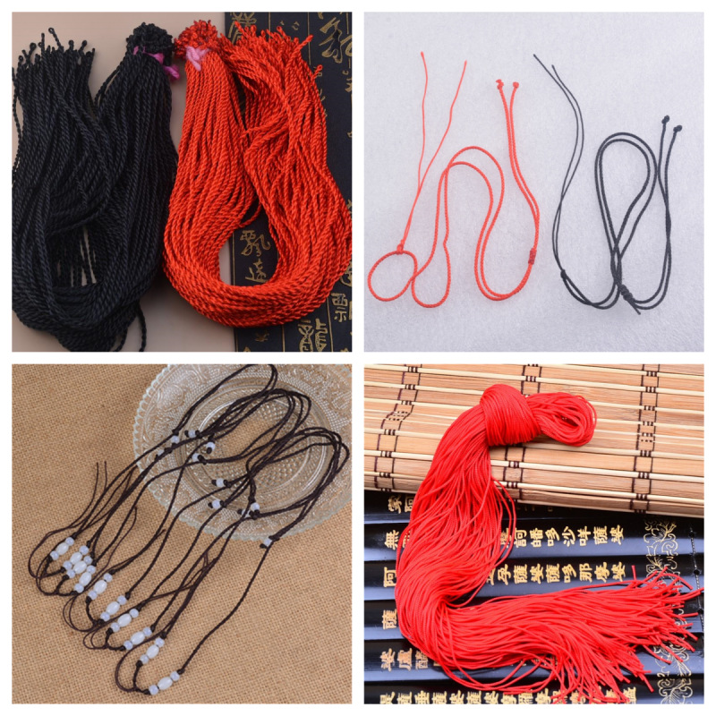 This year 72 jade line wholesale A line rope diy jewelry accessories red line braided bracelet rope red rope rope 65cm