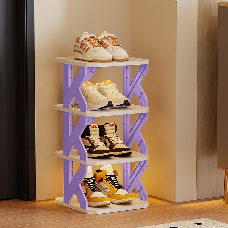 Home Door Dust-Proof Multi-Layer Simple Assembly Shoe Rack Narrow Small Dormitory Rental Room Storage Rack Shoe Cabinet ‌
