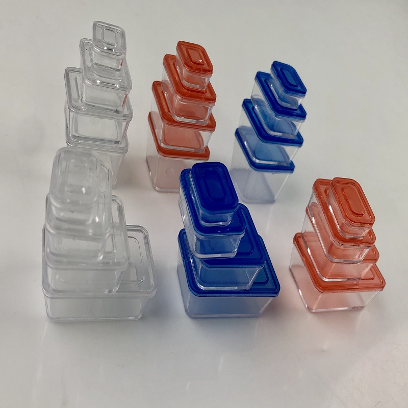 1:12 Doll House Mini Transparent Combination Preservation Box Insulation Box Bento Box Simulation Miniature Food Play Model