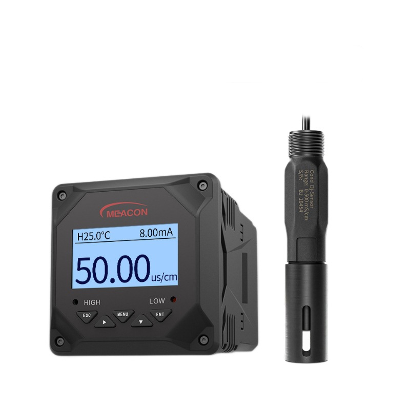 Conductivity Meter Industrial High-Precision Water Quality Online Tds Detector Pure Water Wastewater Circulation Water Conductivity Electrode