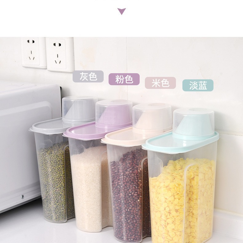 Multi-Grain Jar Kitchen snacks nuts spices grains jar moisture-proof insect-proof food transparent plastic storage box