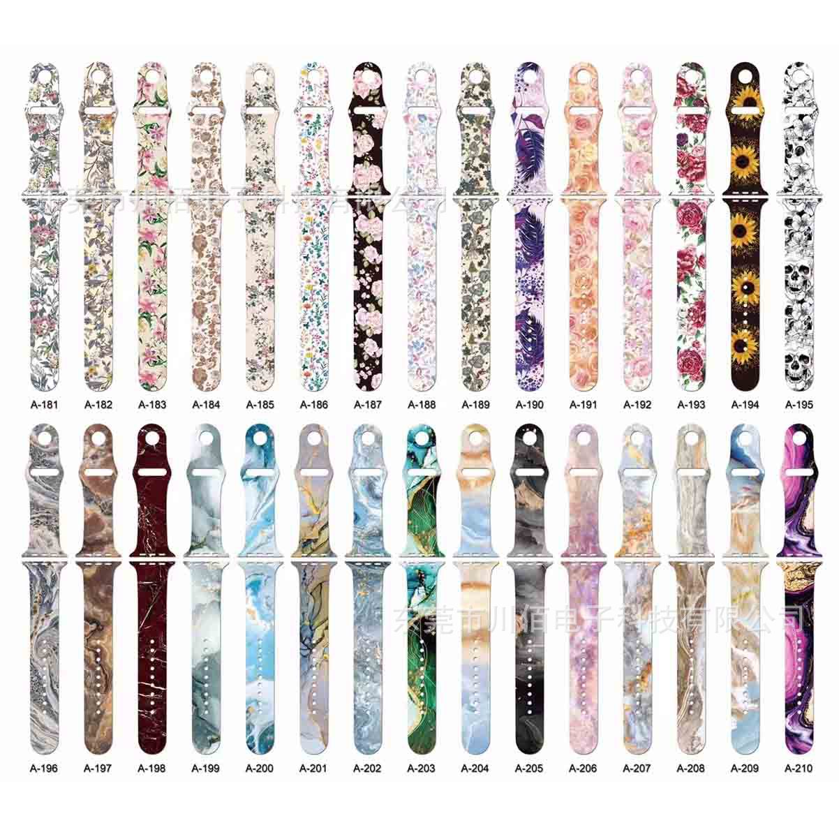 Personalized printed strap for Apple Watch strap iWatch7/6/5/4/3/2/1 generation SE strap silicone strap