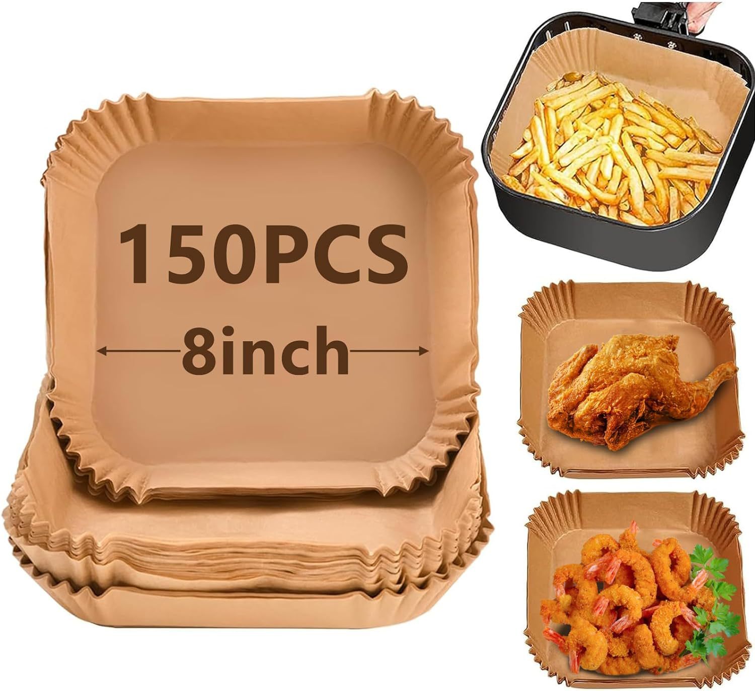 Air fryer liner parchment cross-border disposable Air fryer paper mat baking special paper