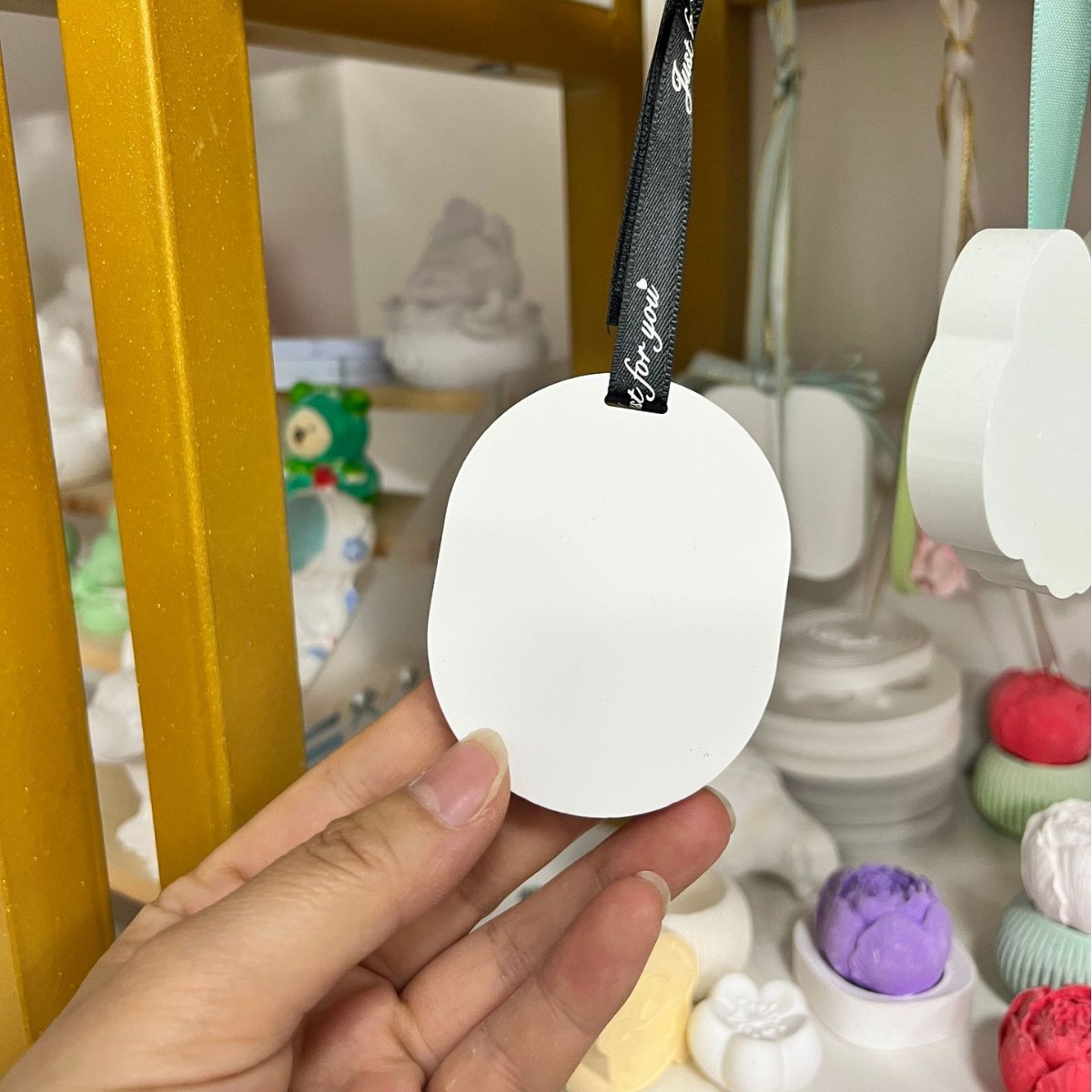 Diffusing Stone Perfume Volatile Tablets Ceramic Aromatherapy Tablets Loose Fragrance Tablets Gypsum Ornaments Car Hanging Tags Gypsum Wax Tablets Tags