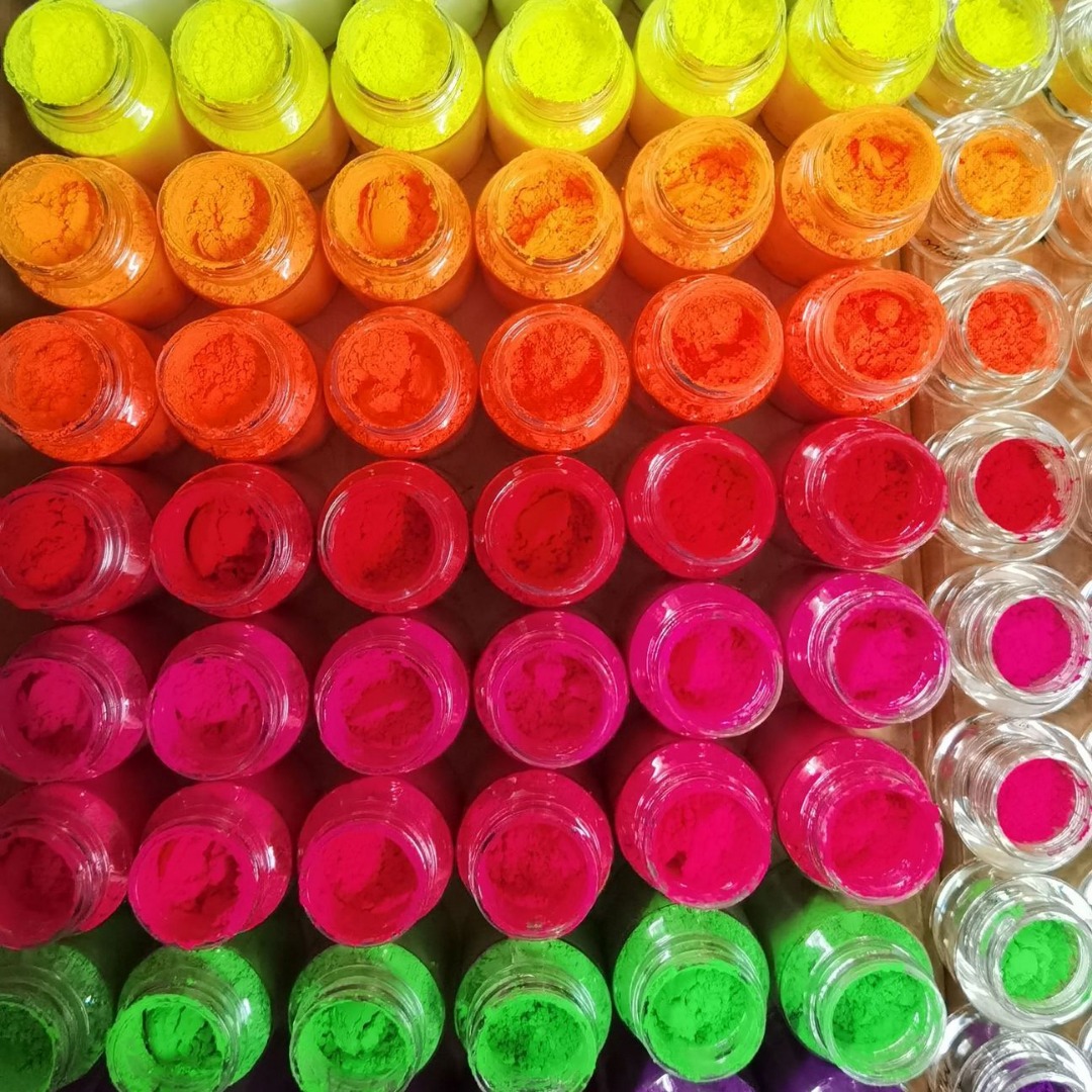 12 Color High Brightness Phosphor Oily High Temperature Resistant Phosphor Barbie Pastel Color Toner Glitter Pigment Fluorescent