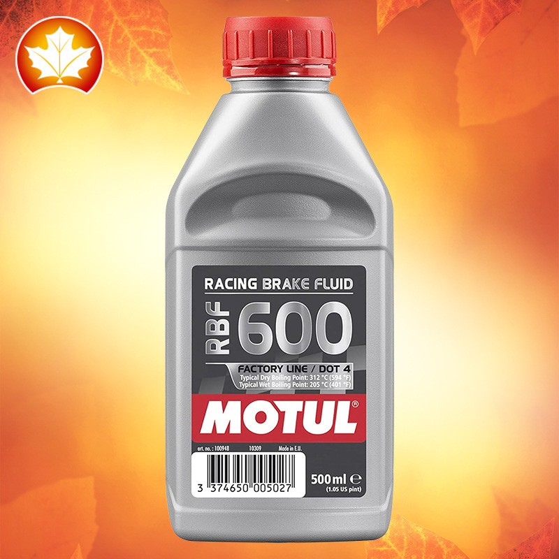 Тормозная жидкость Mott RACING RBF 600 DOT4, 500 мл, тормозная жидкость для трековых автомобилей и мотоциклов