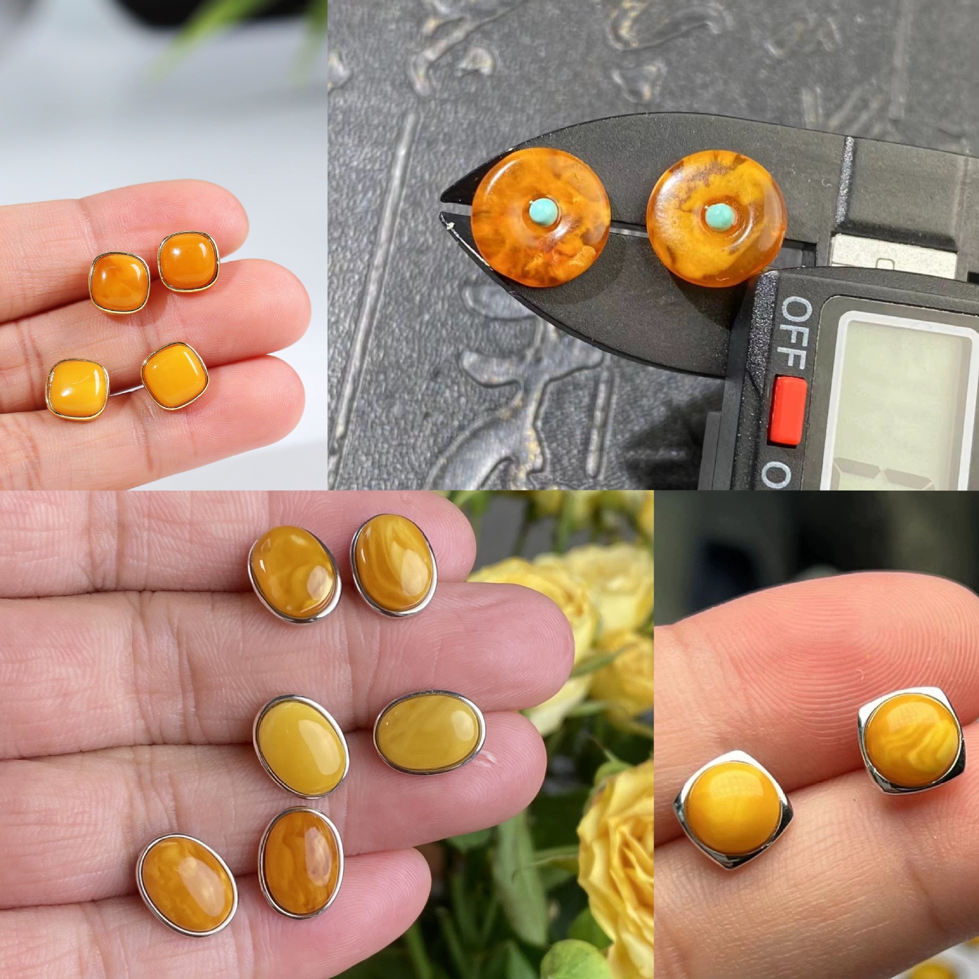 Европейские новые старые серьги из пчелиного воска С925 ретро универсальные модели для женщин