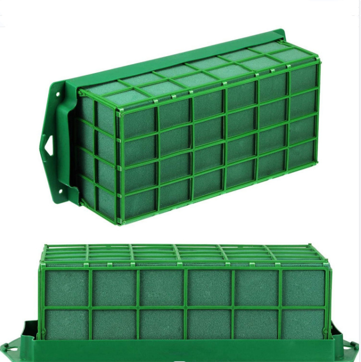 Oris Love Rectangular Flower Mud Wedding Car Flower Arrangement Sponge Flower Mud One Piece Minolde Formaldehyde Plastic Suction Cup Cross