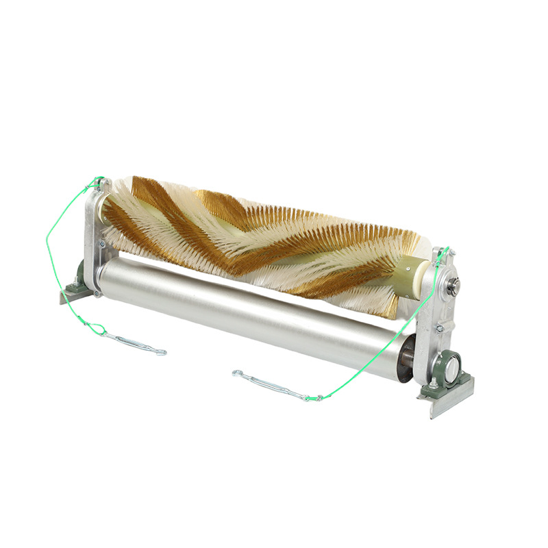 Mixed Brush Unpowered Sweeper Belt Machine Brush Sweeper Passive Brush Cleaning Brush Yellow Steel Wire