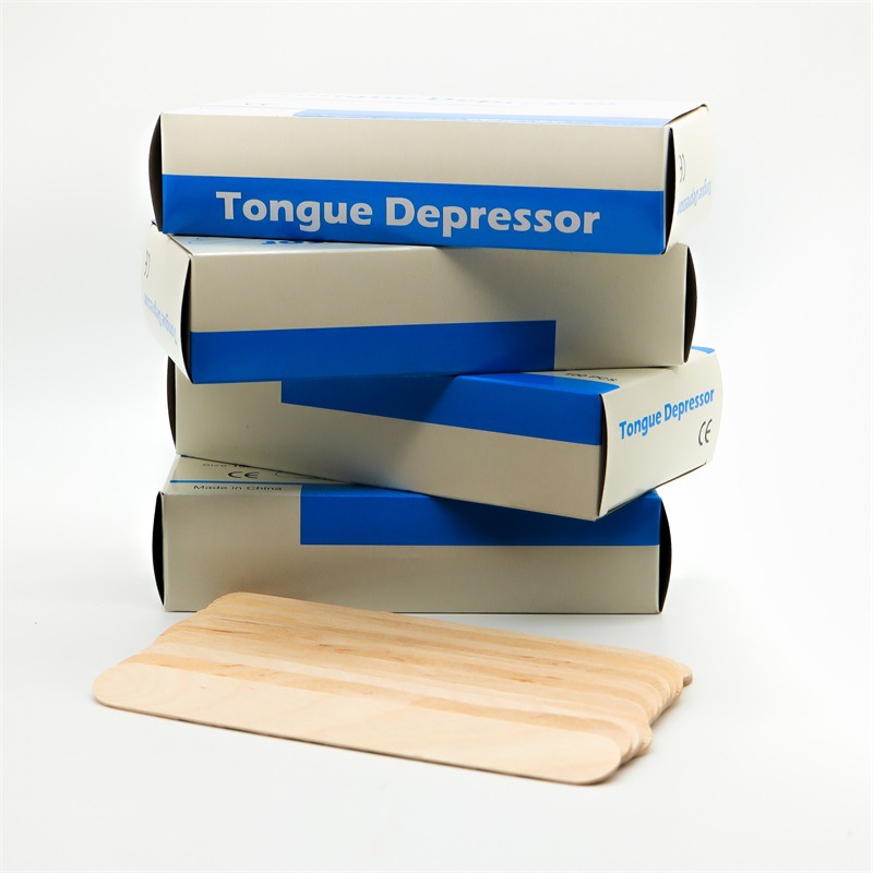 Tongue tablet tattoo stirring rod tongue pressing stick beauty stick Birch wooden beauty salon debugging stick boxed Wood