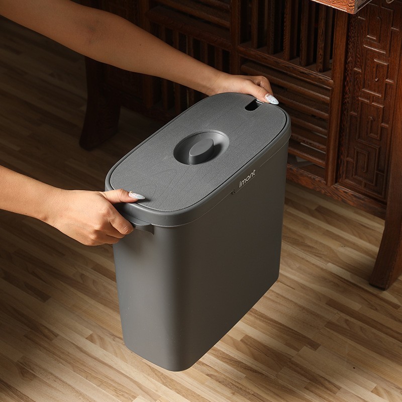 Kung Fu Tea Bucket under the Table Waste Water Bucket Storage Bucket Tea Set Accessories with Filter Screen Tea Dregs Bucket Narrow Gap Other