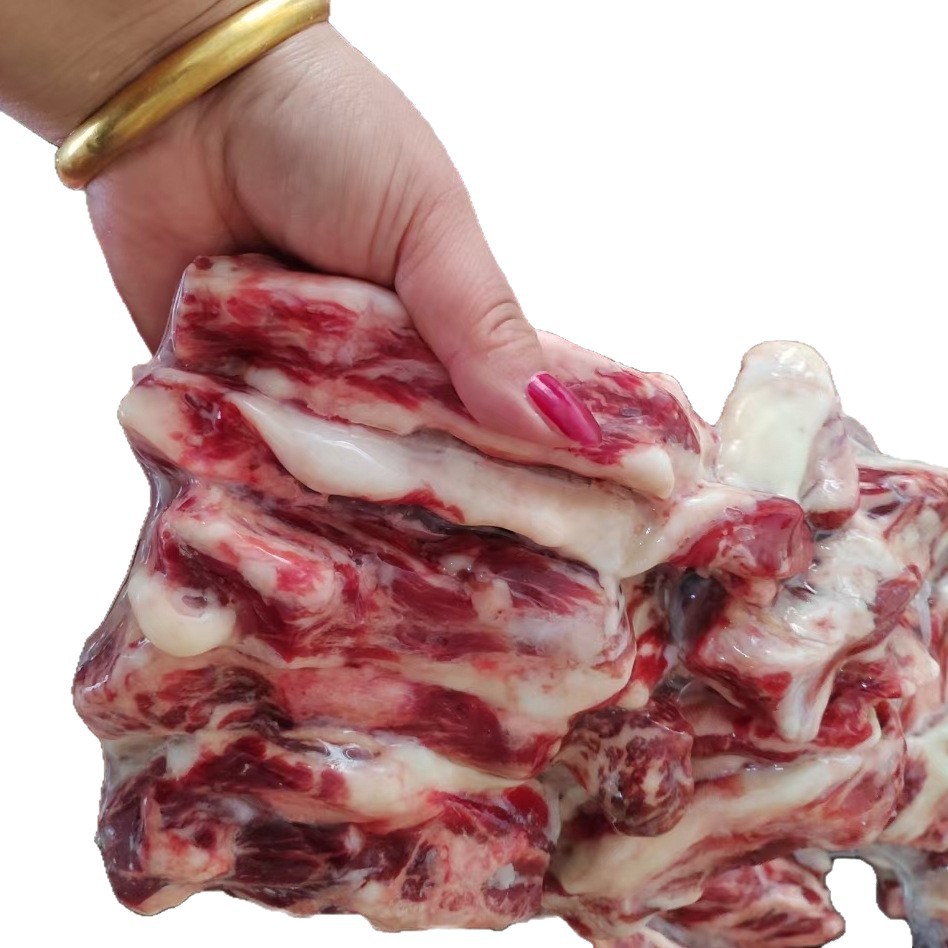 He Niu Snowflake Beef Ribs Delicate Milk Fragrance Bone Meat Beef Abdominal Ribs Pure High-End Wagyu Ribs Patterned Beef Ribs Commercial
