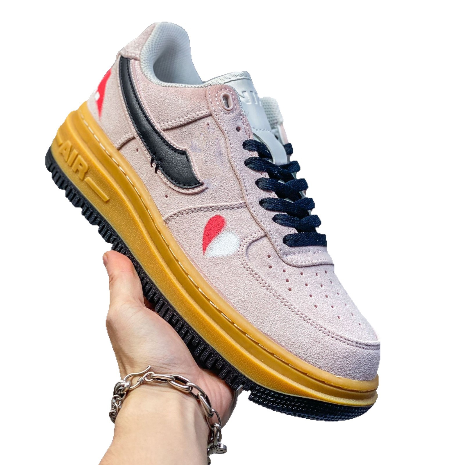 Pure Original Af1 Joint Worker 2.0 Air Force One Yellow and Green Patent Leather Low-Top Casual Sneakers for Men and Women Sports Shoes