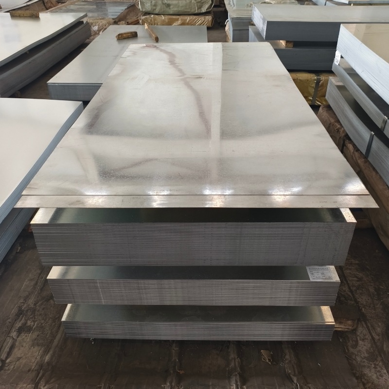 Galvanized Steel Plate with or Without Flowers, High Zinc Layer Roll, Fixed Length, Split Strip Bending, Galvanized Plate, Hot-Dip Galvanized Steel Plate Dx