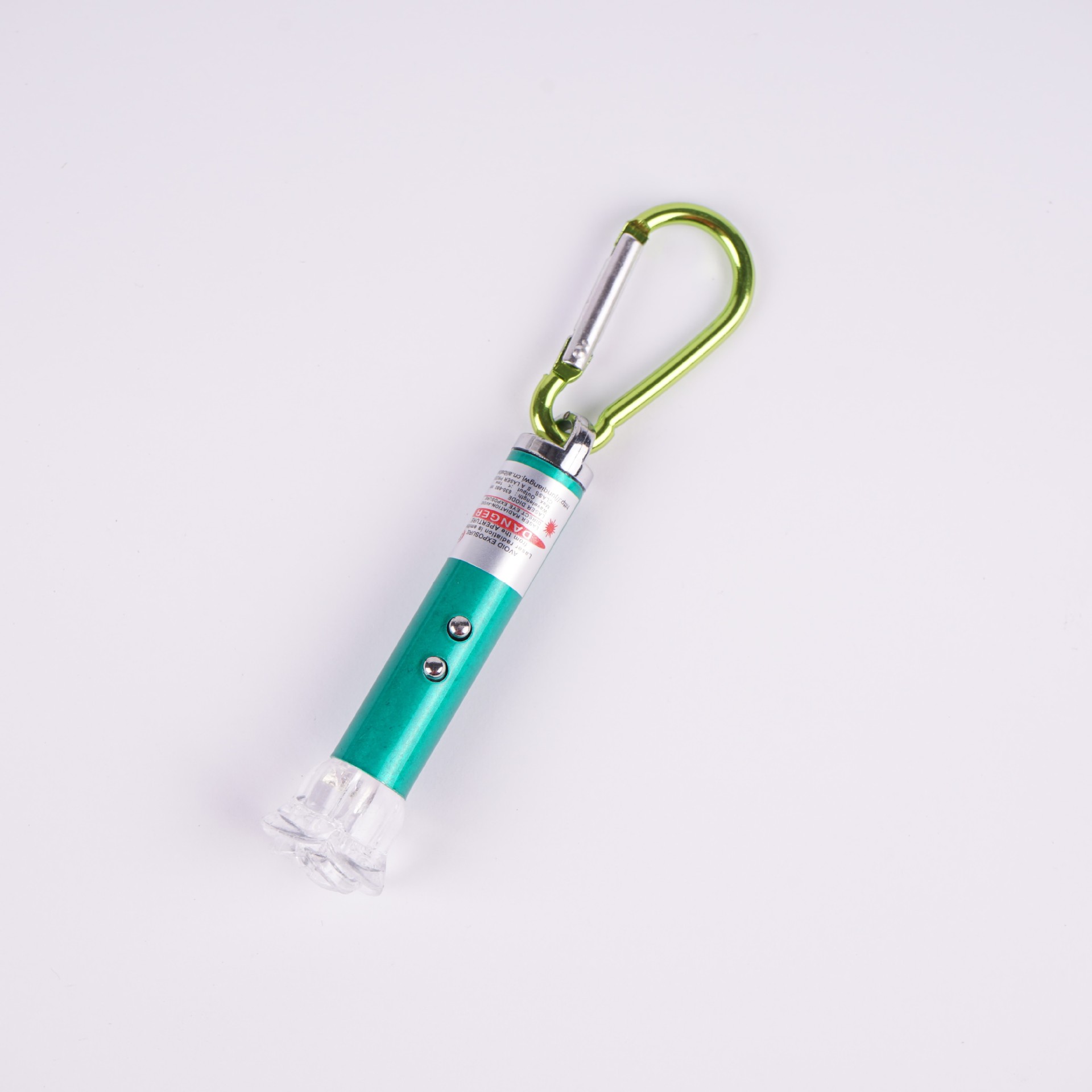 New three-in-one carabiner rose laser light mini portable infrared red and blue flashing light box