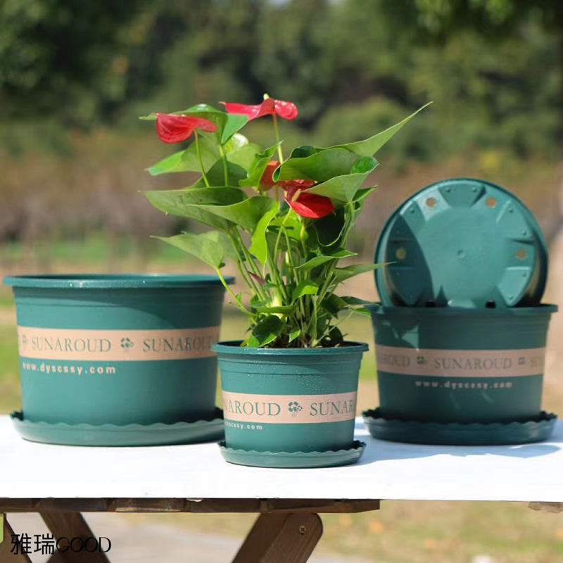 Gallon basin base basin Nordic simple wind green flowerpot potted landscape flower container manufacturers