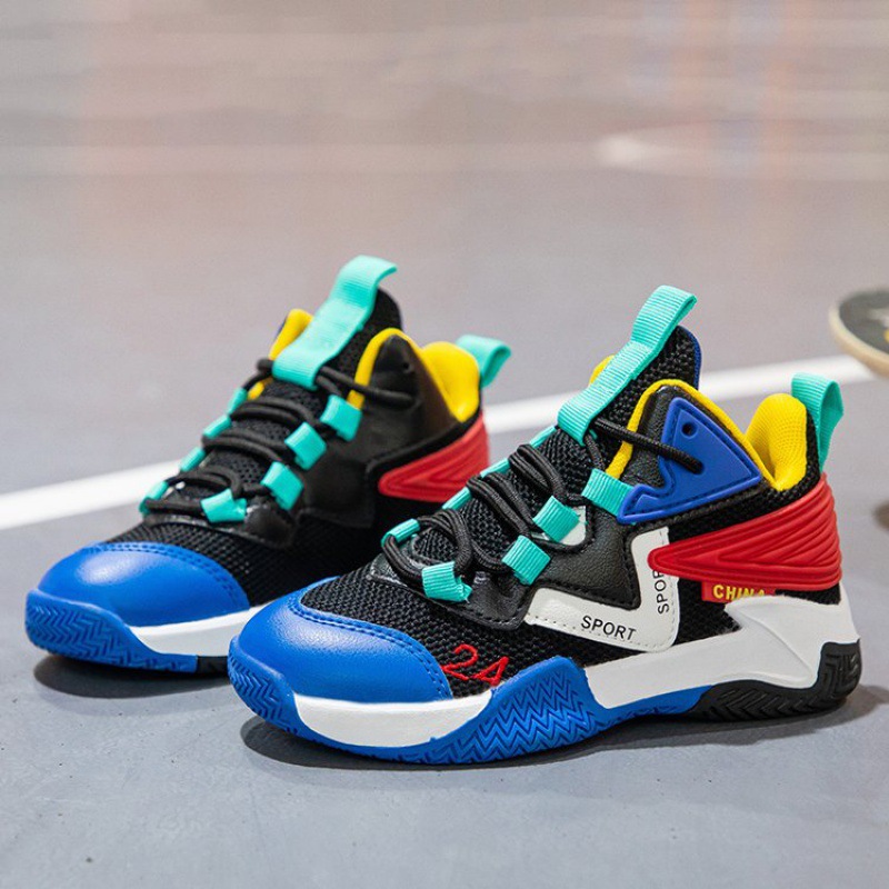 Children's Basketball Shoes Boys Summer 2024 New Style Mesh Breathable Sneakers Boys Shoes sneaker Children's Shoes Summer