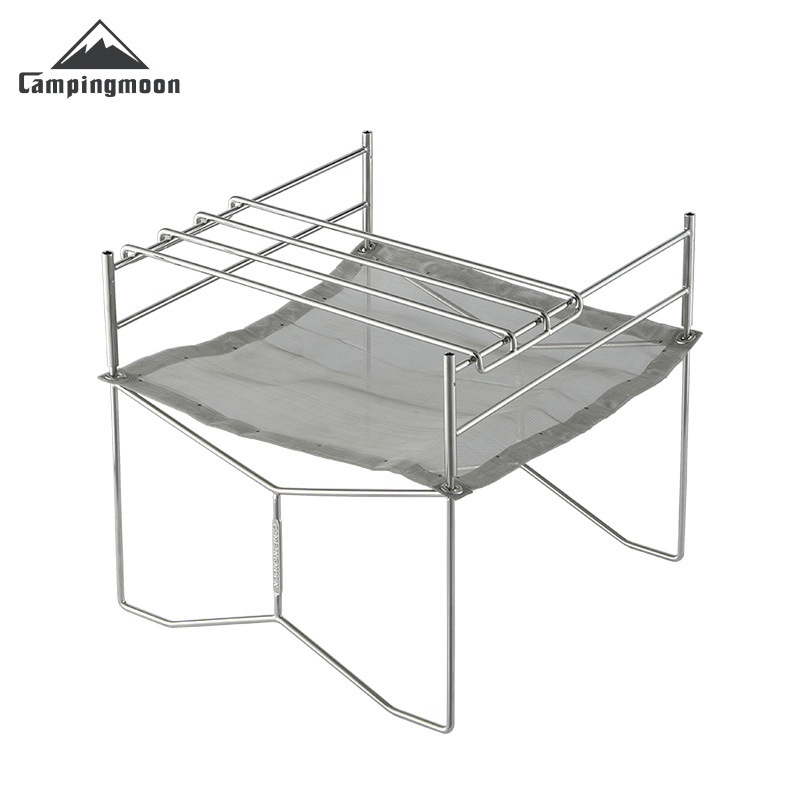 SOLO-202 маленькая складная стальная барбекю-решетка для кемпинга