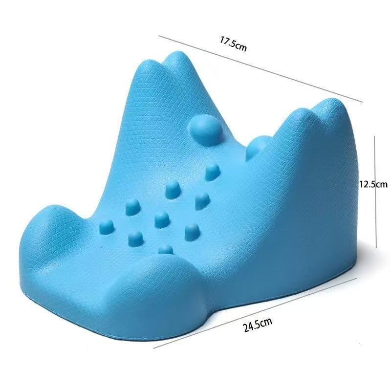Cross-Border Wholesale Pu Self-Skinning Massage Pillow Traction Pillow Cervical Spine Stretching Massage Pillow Neck Physiotherapy Massage Pillow