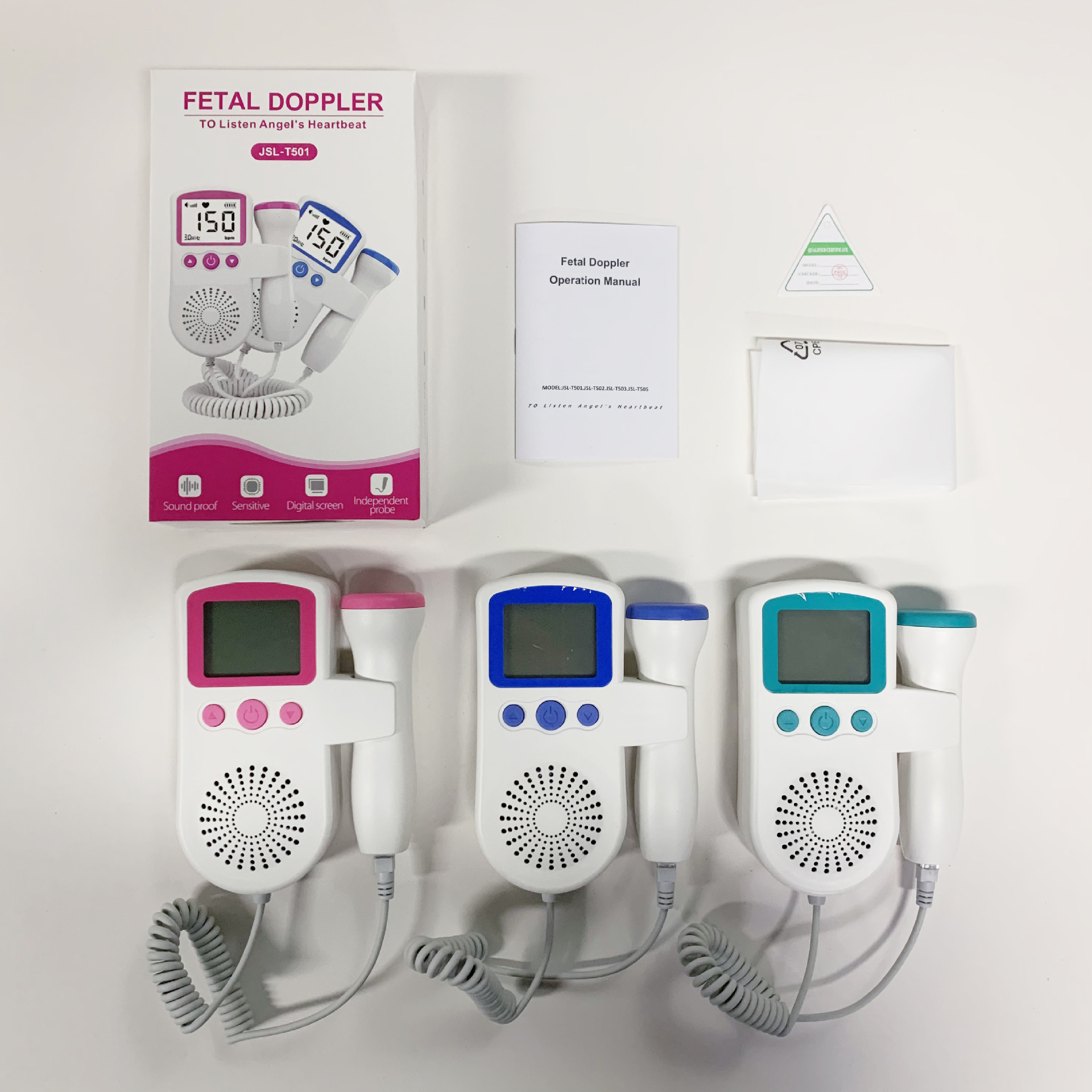 Cross-border Fetal Heart Monitor FDA Medical Fetal Monitor for Pregnant Women Fetal Motions Monitor Home Fetal Heart Detector
