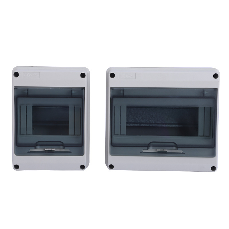 Manufacturer Supplies All-Plastic Water-Blocking Distribution Box, Household Electrical Box Box, Air Switch Box, Electrical Control Box, Surface-Mounted Lighting