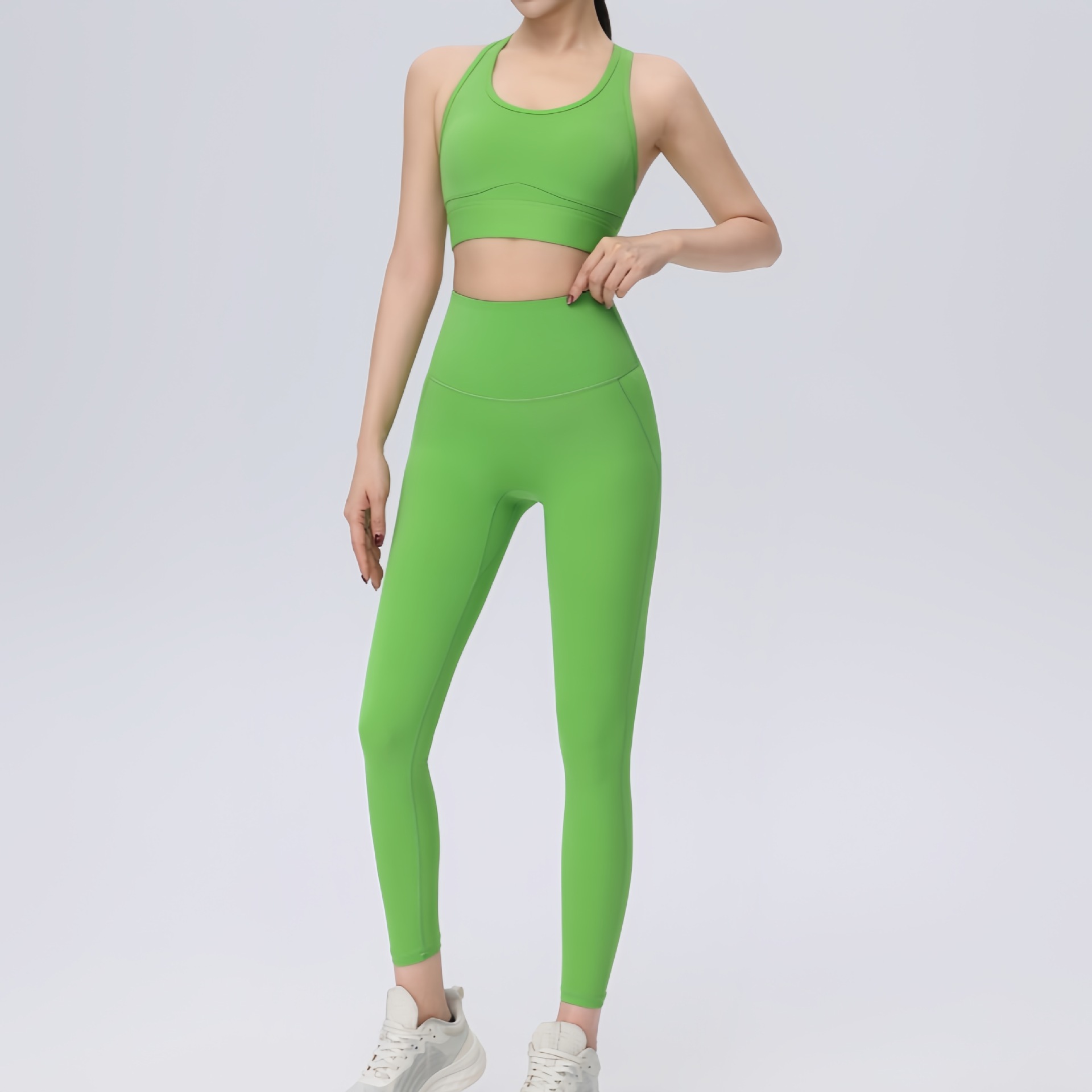 Cross-border high-strength bra back sports underwear integrated sports bra gather shockproof yoga running fitness