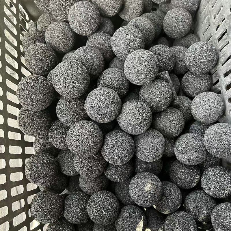 Round volcanic stone ball aromatherapy frosted round volcanic stone fragrant stone black aromatherapy stone particle ore wholesale