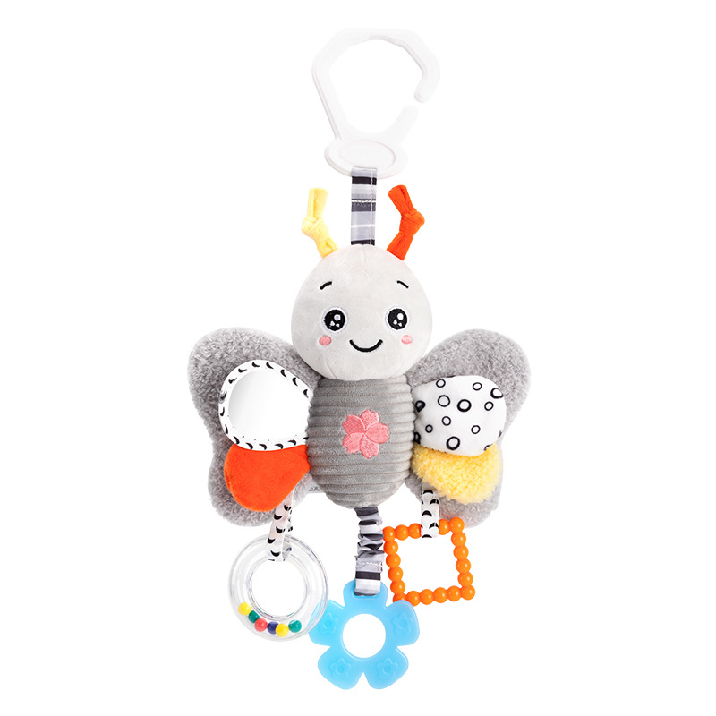 Happy Monkey Baby Comfort Toy Infant Lathe Hanging Rattle Bed Bell Newborn Educational Gift