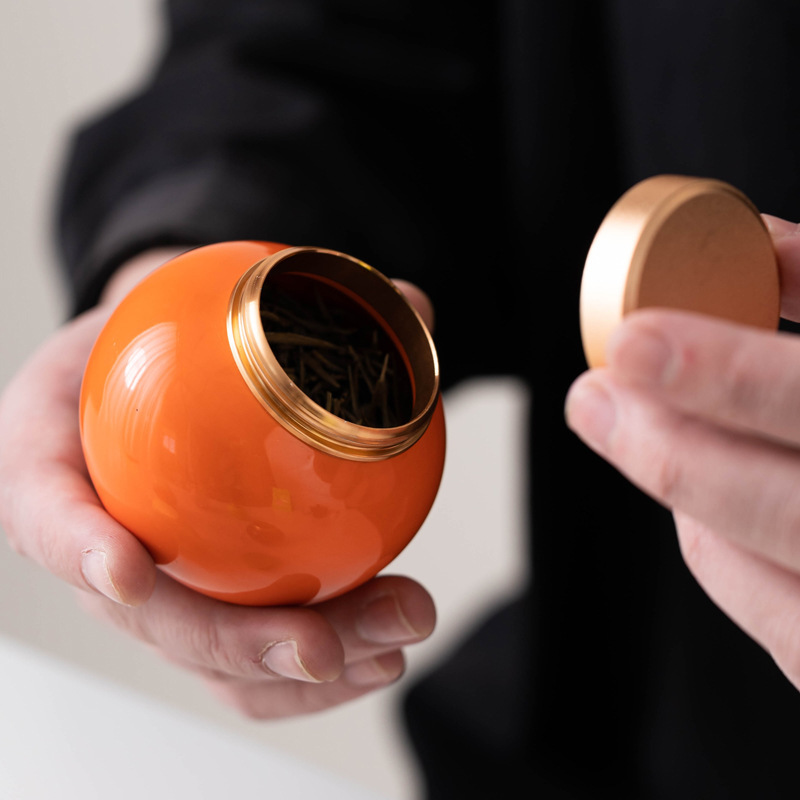 Ceramic Mini Tea Cans Color Glaze Fragrant Powder Cans Storage Sealed Cans Moisture-proof Packaging Box small size Cans Printable Logo