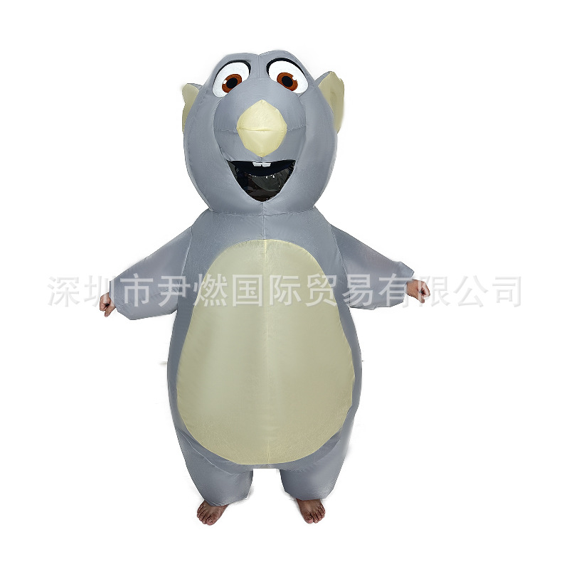 Halloween Amazon Cross Border Costume Play Mouse Inflatable Suit Stage Performance Costume Cute Mouse Inflatable Suit