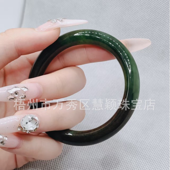 Hetian Jade Jasper Bracelet for Women, Russian Old Pit Old Material Jade Bracelet, Jade Gift for Mother and Girlfriend