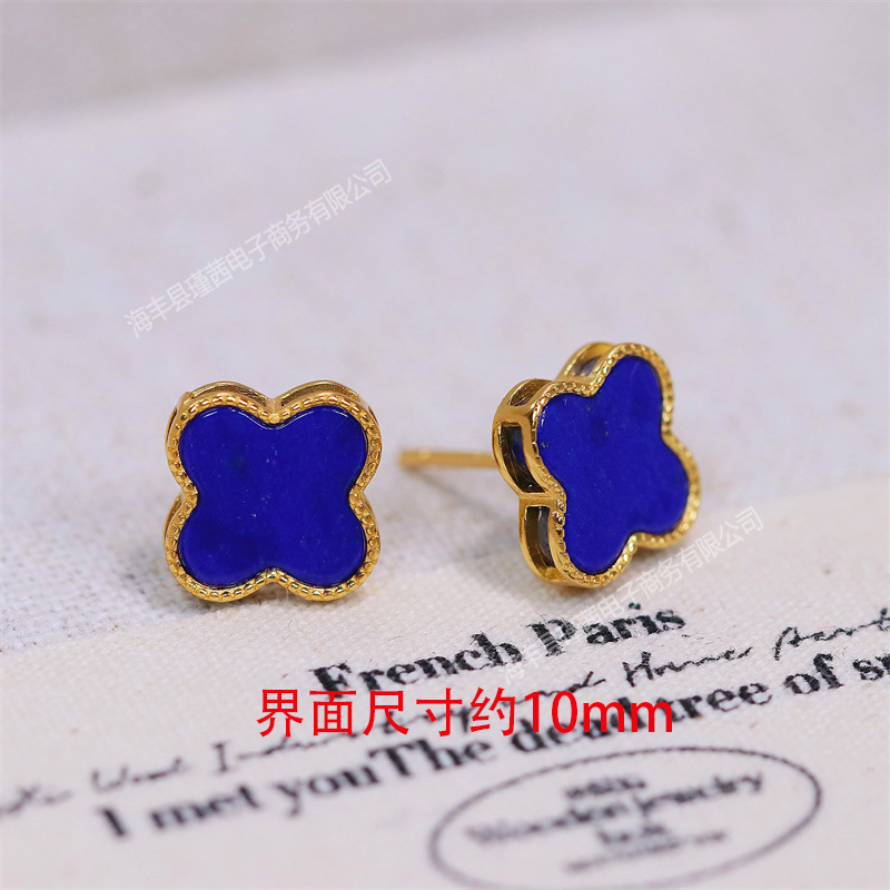 Full Body s925 Silver Women's Ear Hook Earrings Inlaid with Beeswax Blood Perer Flower Perer Sugar Hetian Jade Earrings Live Supply