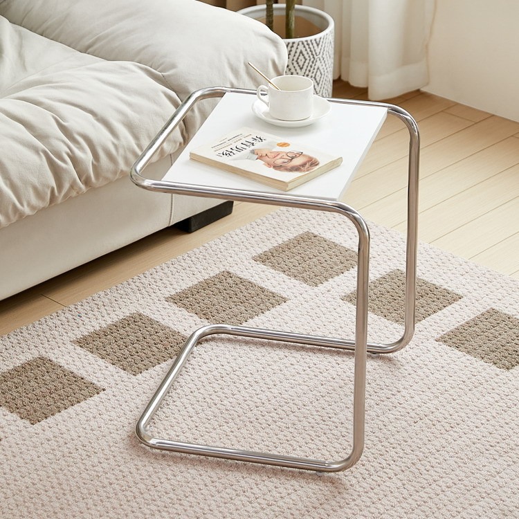 Кофейный столик в средневековом стиле, простой, из закаленного стекла, боковой столик, для маленькой квартиры, легкая роскошь, европейский стиль для гостиной