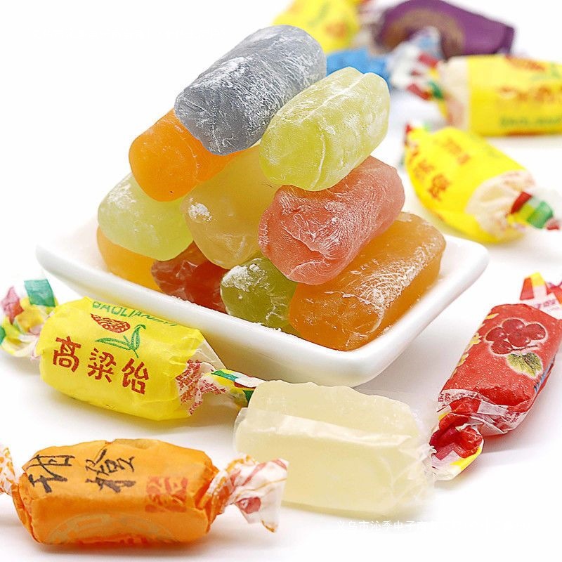 [Free Shipping Sorghum Candy Old-Fashioned Brushed Mixed Multi-Flavor Wedding Candy Snacks Maltose Whole Box Wholesale