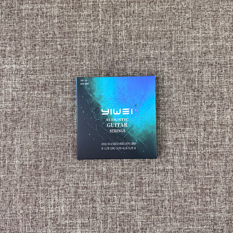 Yiwei Folk Guitar Strings Brass Guitar Strings Set of Six Musical Instrument Accessories