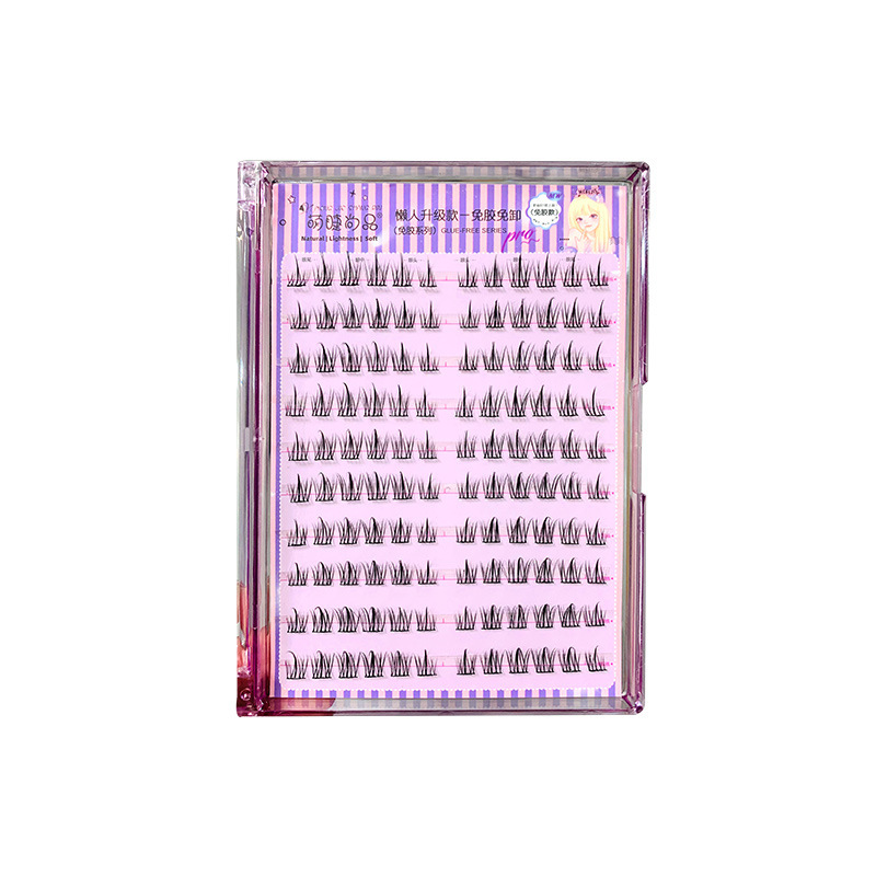 Large-capacity self-adhesive adhesive free-of-use lazy sunflower false eyelashes natural single cluster novice eyelashes segmented eyelashes
