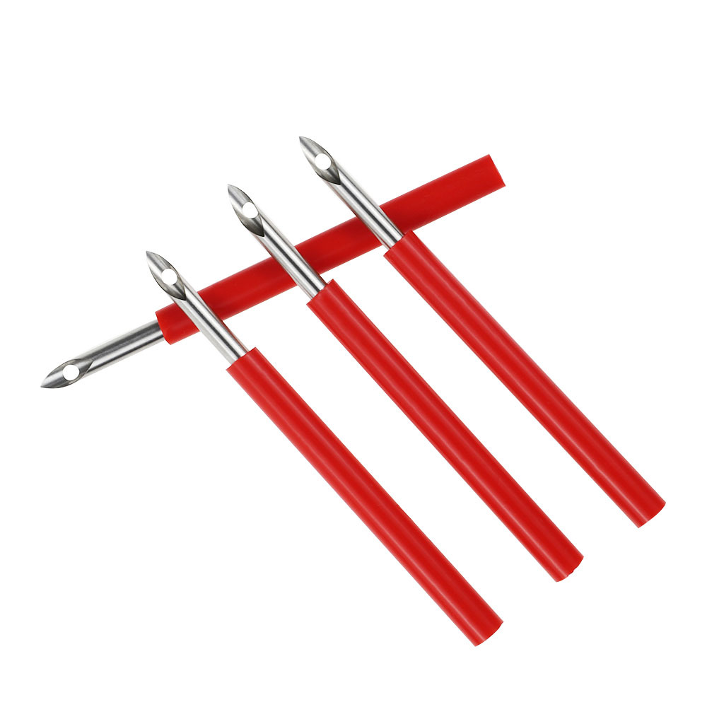 Вышивка 5мм Поке Цветок Игла Резиновая Ручка Нескользящая Старая Стиль Поке Цветок Игла Поке Le Poke Ручка Поке Вышивка DIY Ручные Инструменты