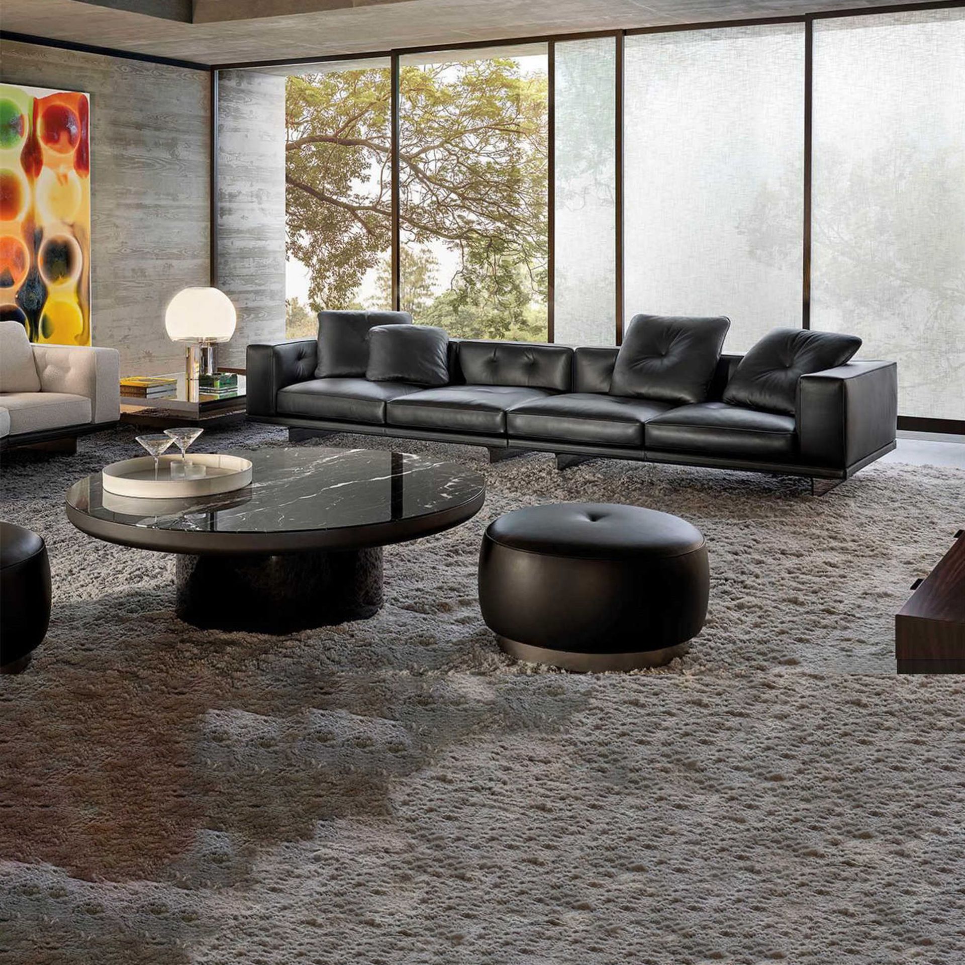 Dylan Dilan Sofa Classy Leather Sofa Italian Normcore Large Living Room Straight Row Special-Shaped Corner Sofa