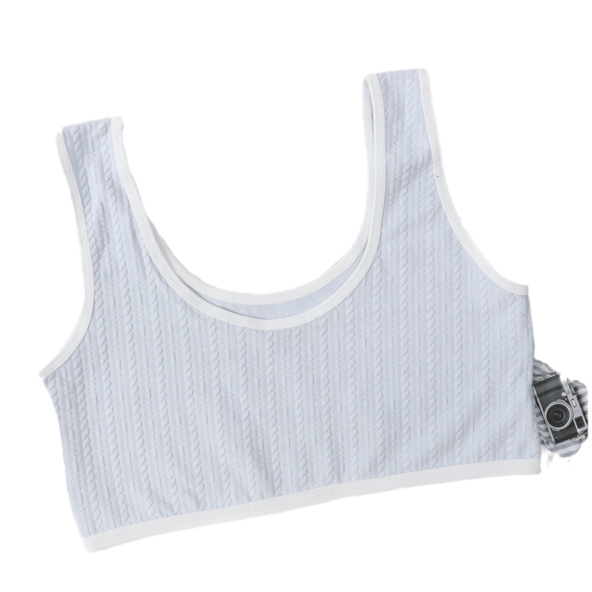 Girls' Bra Developmental New Cotton Small Vest Underwear Sling Junior High School Students Wrap Summer Bodice Children