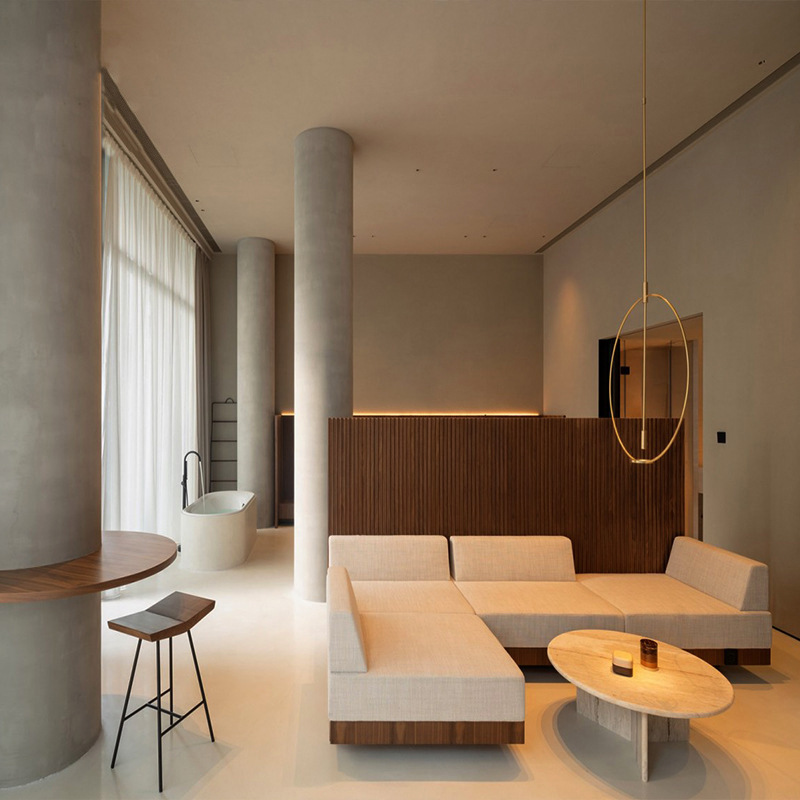 Hotel Furniture Star Single Double Standard Room Guest Room Bed Apartment B&B Villa Guest Room Panel Bed Solid Wood