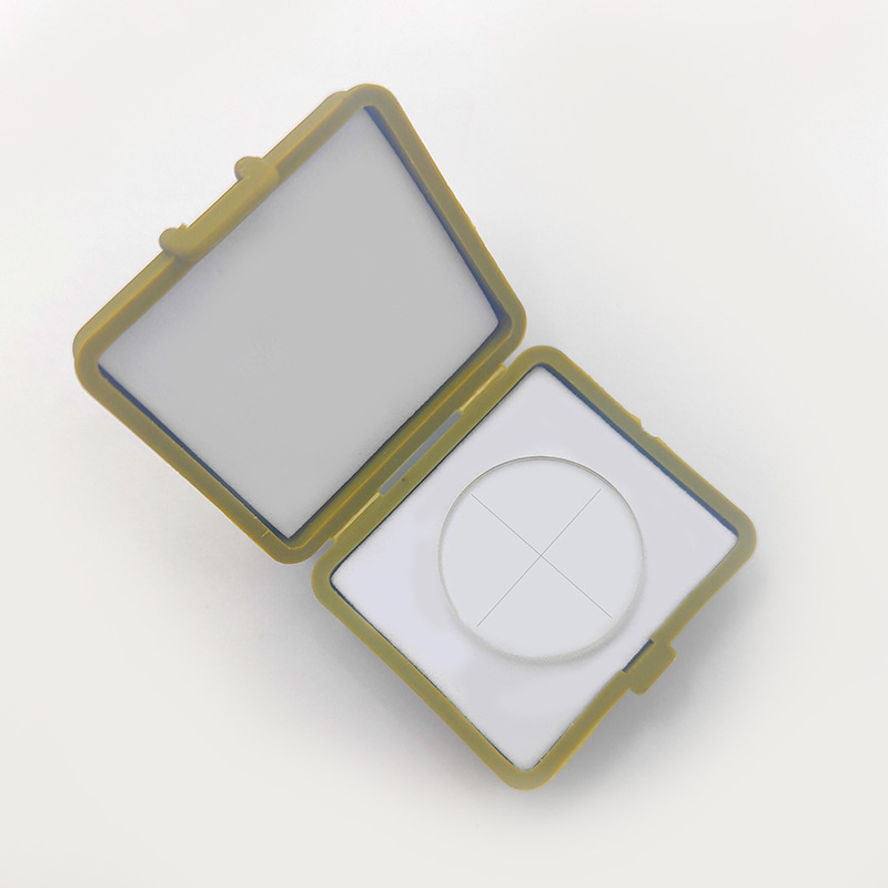 Microscope eyepiece micrometer crosshair reticle FH937 line width 0.01mm area measuring ruler crosshair